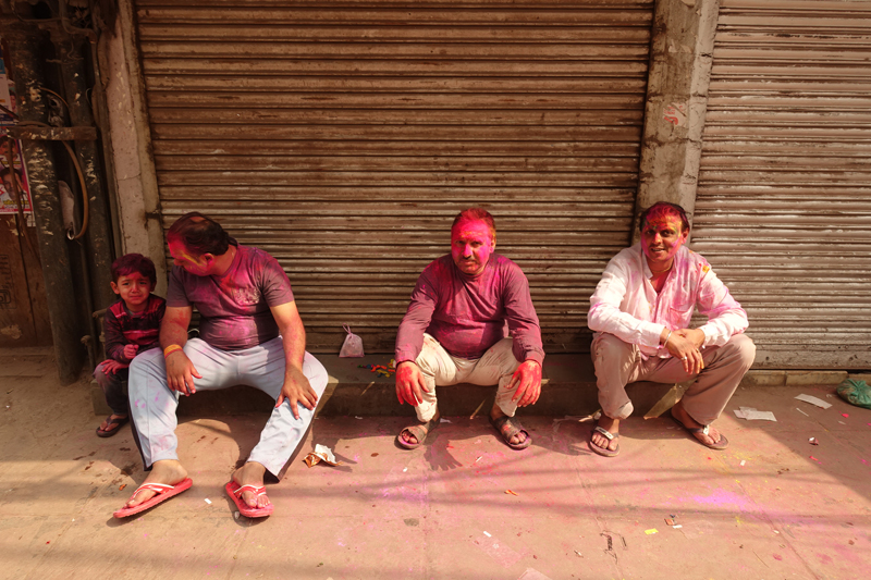 Mon voyage à Delhi en Inde Fête des couleurs Holi