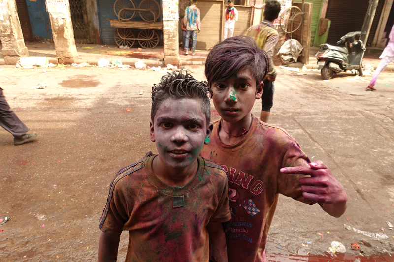 Mon voyage à Delhi en Inde Fête des couleurs Holi