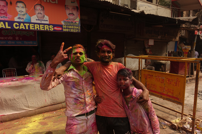 Mon voyage à Delhi en Inde Fête des couleurs Holi