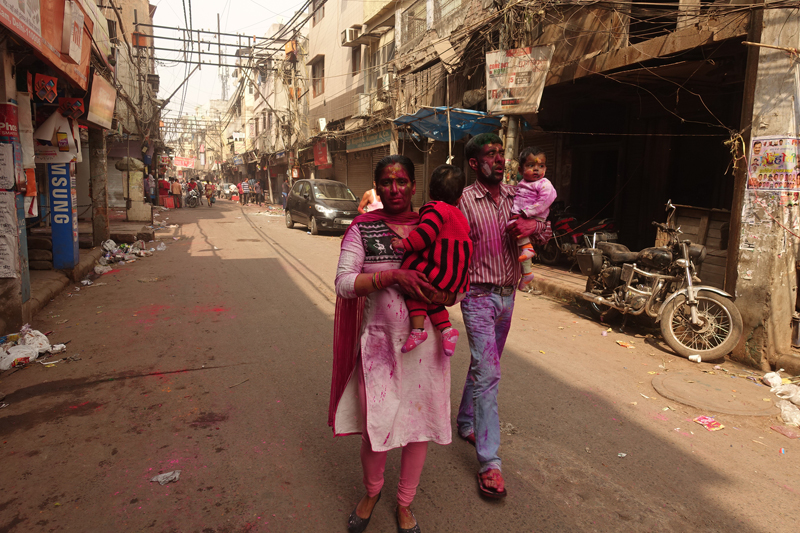 Mon voyage à Delhi en Inde Fête des couleurs Holi