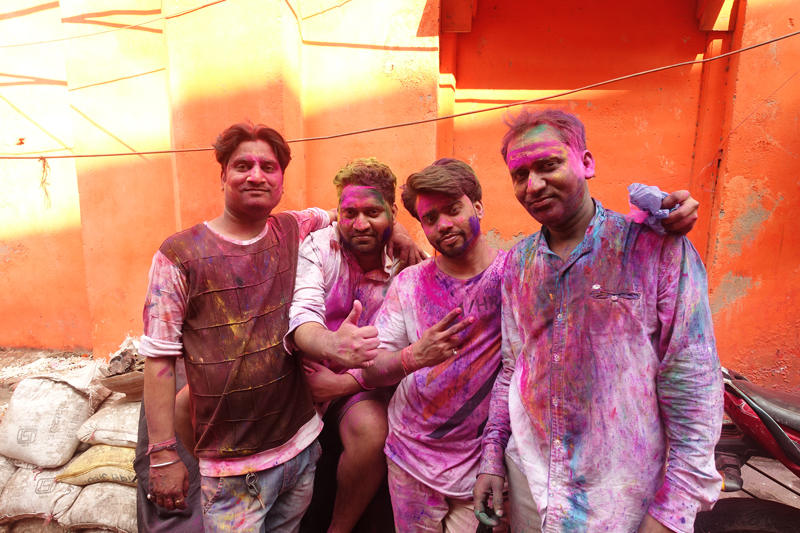 Mon voyage à Delhi en Inde Fête des couleurs Holi