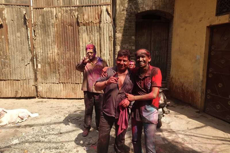 Mon voyage à Delhi en Inde Fête des couleurs Holi