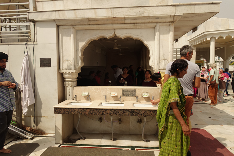 Mon voyage à Delhi en Inde Gurudwara Bangla Sahib