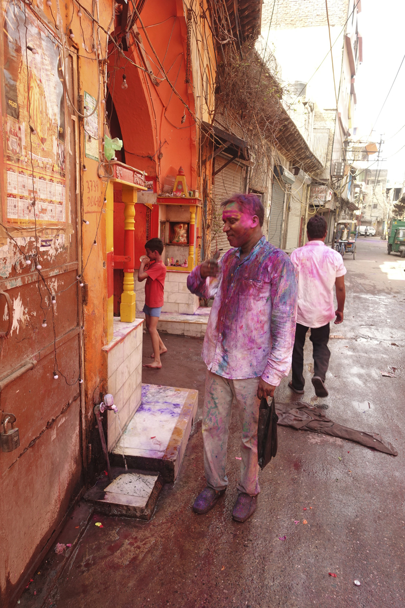 Mon voyage à Delhi en Inde Fête des couleurs Holi