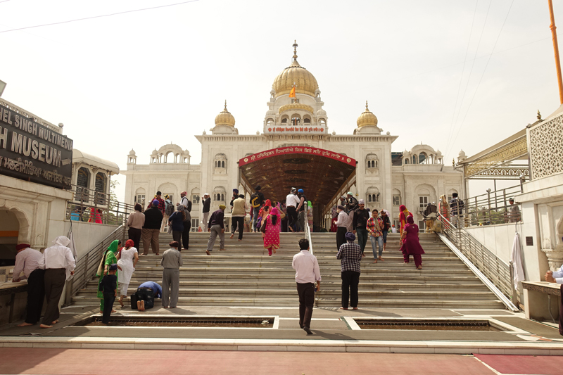 Mon voyage à Delhi en Inde Gurudwara Bangla Sahib