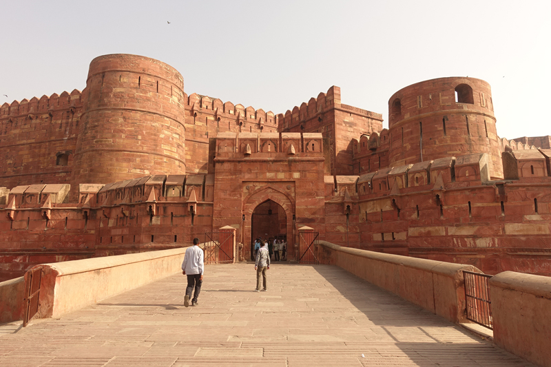 Mon voyage à Agra en Inde Fort rouge