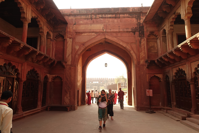 Mon voyage à Agra en Inde Fort rouge