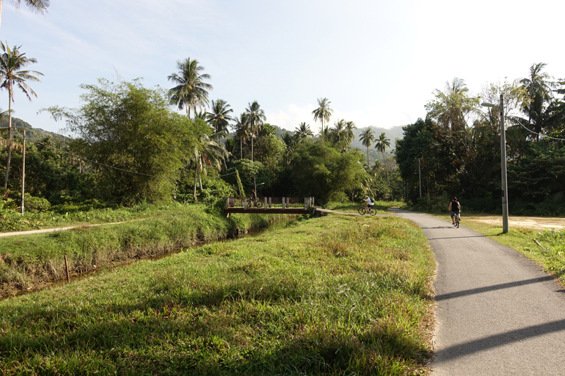 Mon voyage dans la campagne sur l'île de Penang en Malaisie