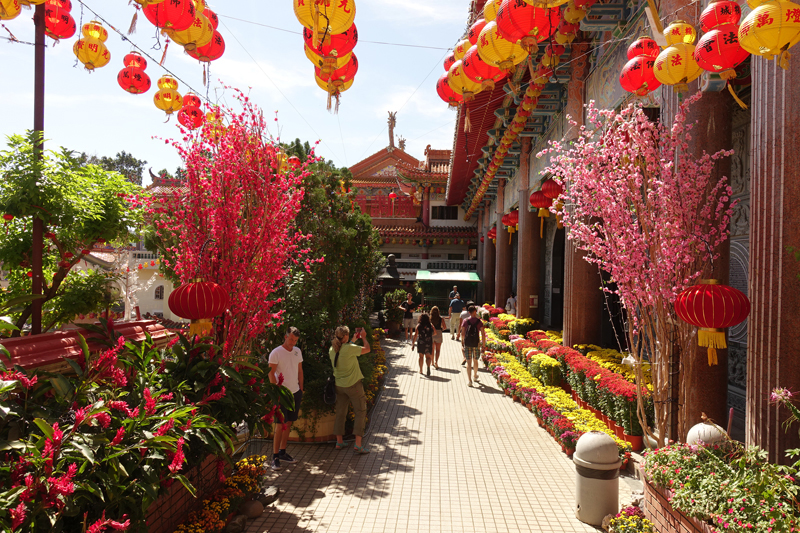 Temple Kek Lok Si à George Town sur l'île de Penang en Malaisie