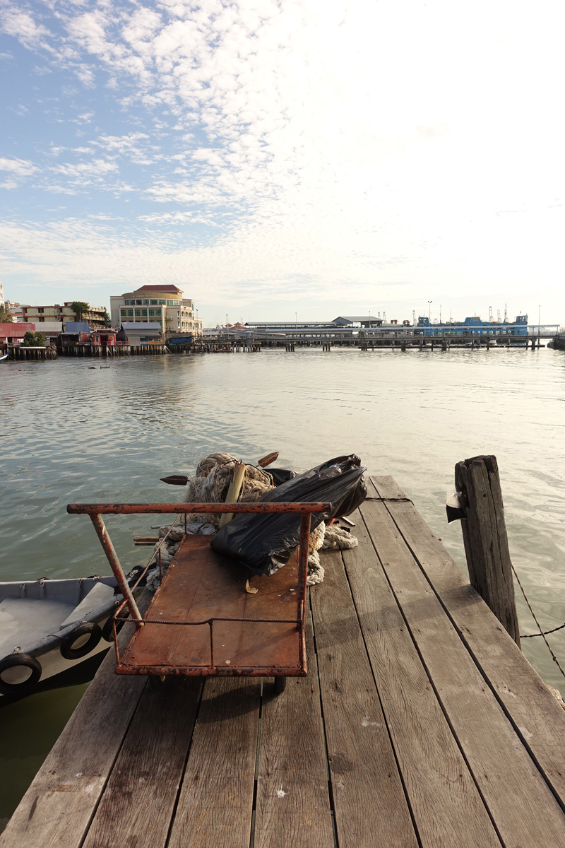 Les Jetties à George Town sur l'île de Penang en Malaisie