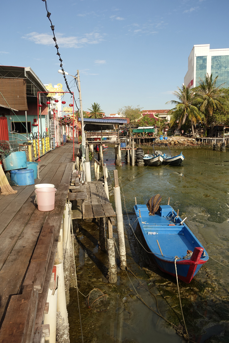 Les Jetties à George Town sur l'île de Penang en Malaisie
