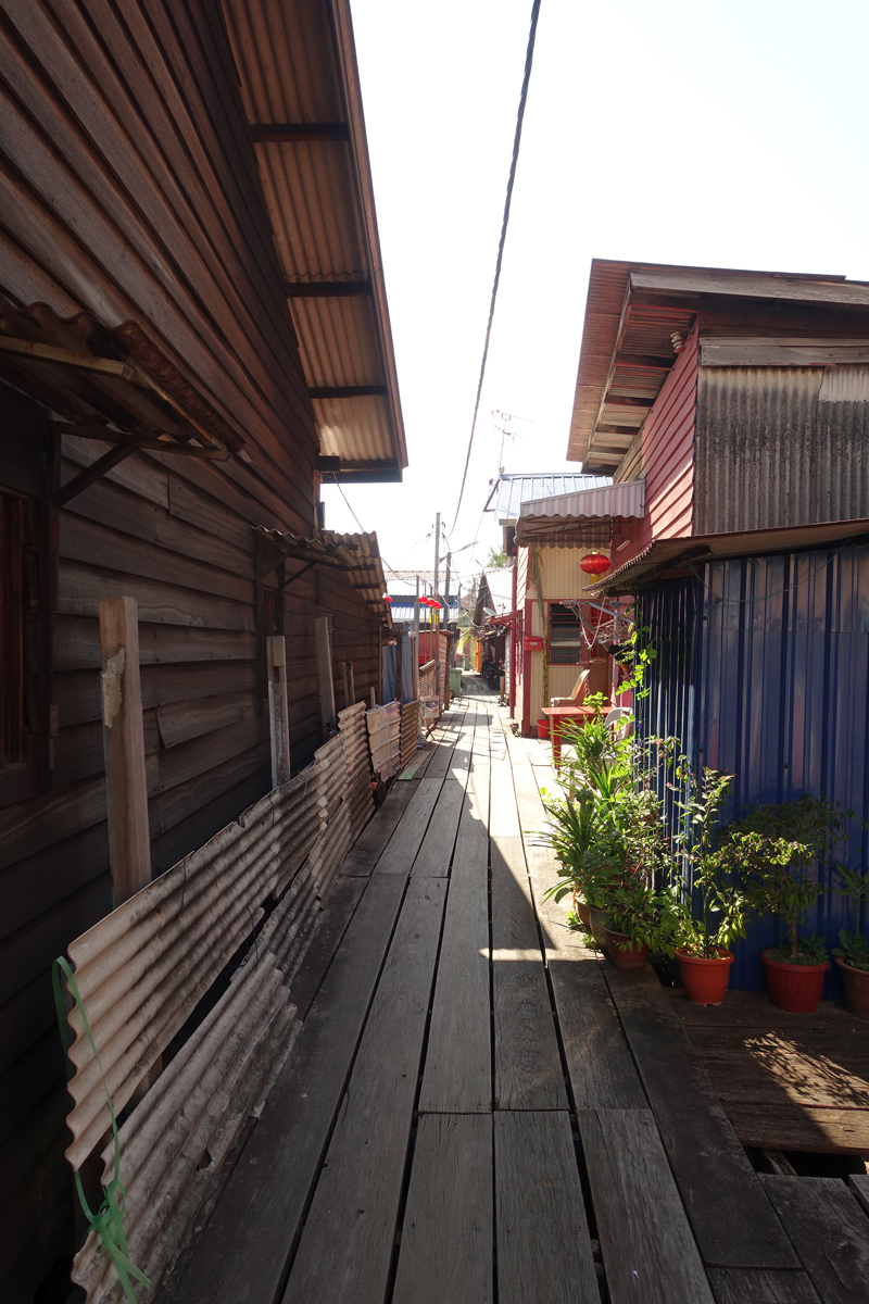 Les Jetties à George Town sur l'île de Penang en Malaisie