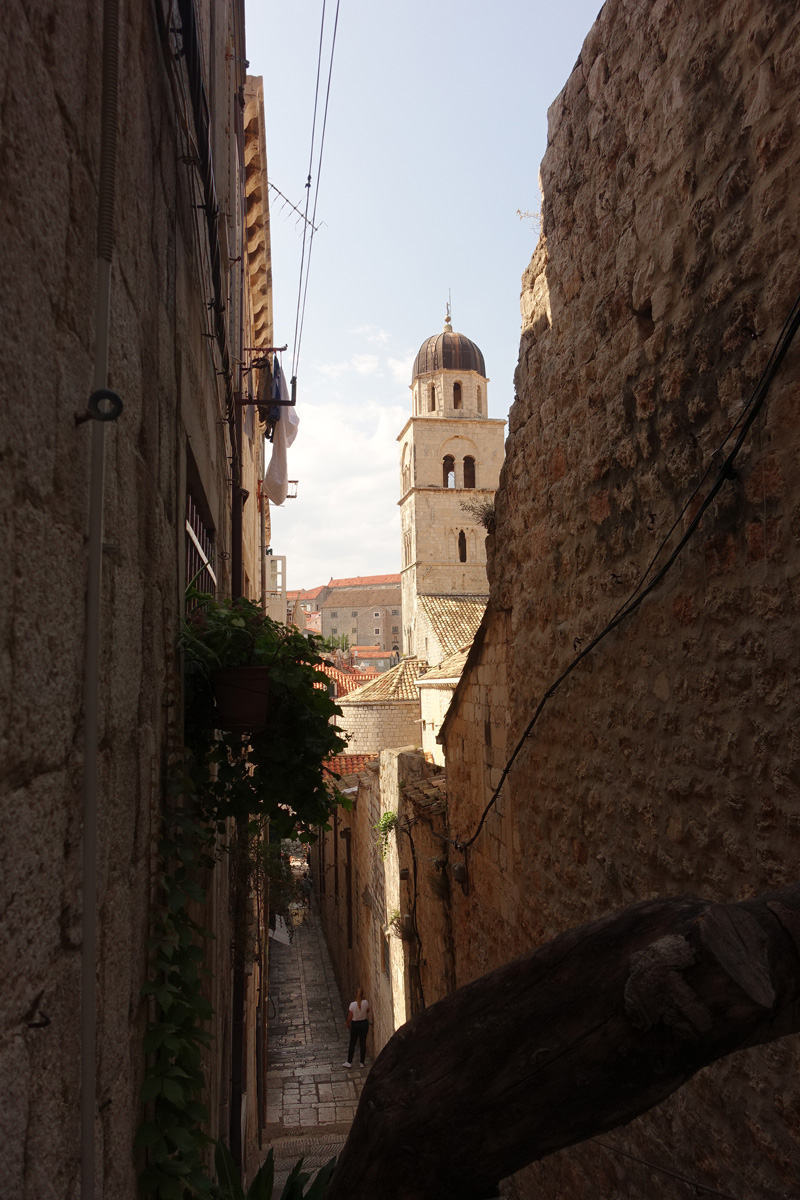 Mon voyage dans le quartier historique de Dubrovnik en Croatie