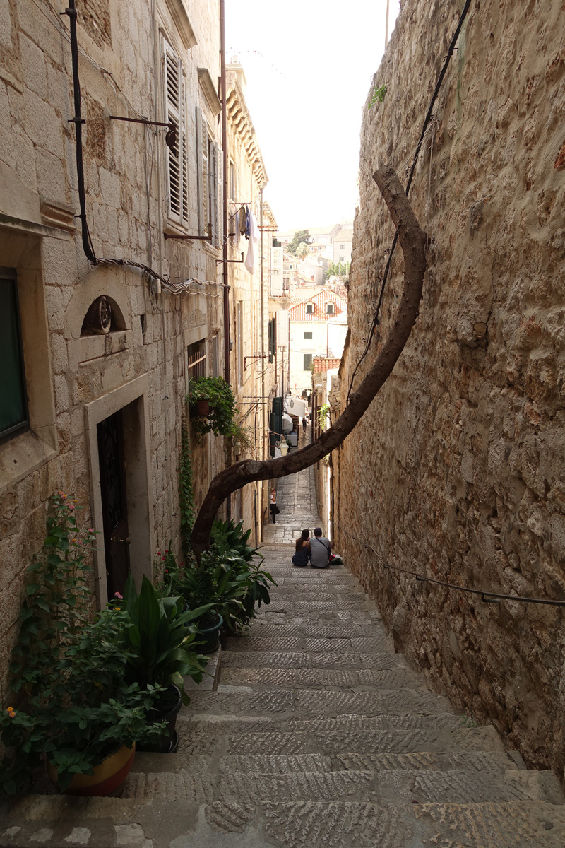 Mon voyage dans le quartier historique de Dubrovnik en Croatie