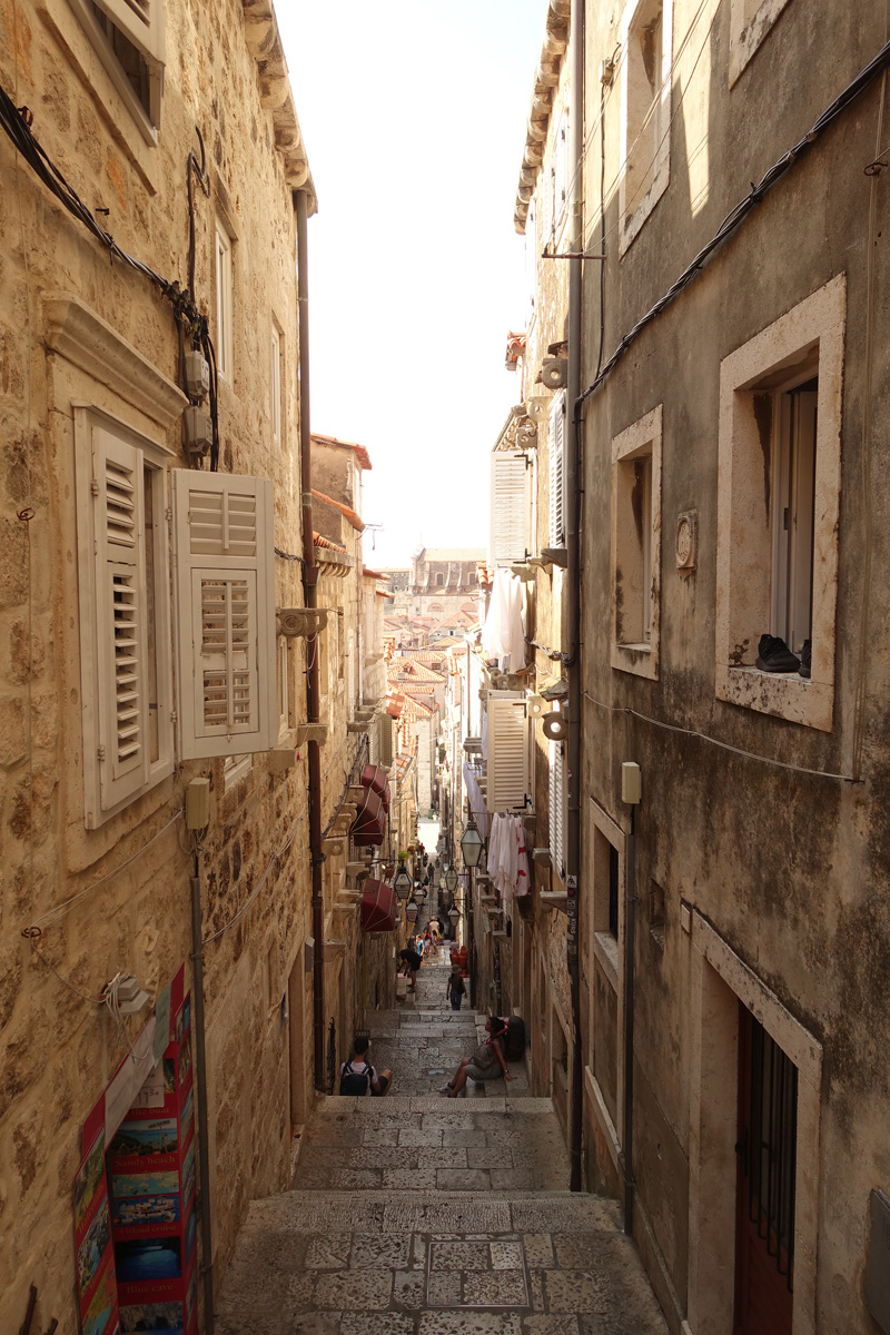 Mon voyage dans le quartier historique de Dubrovnik en Croatie