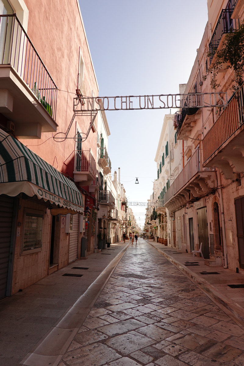 Mon voyage à Polignano a Mare dans les Pouilles en Italie