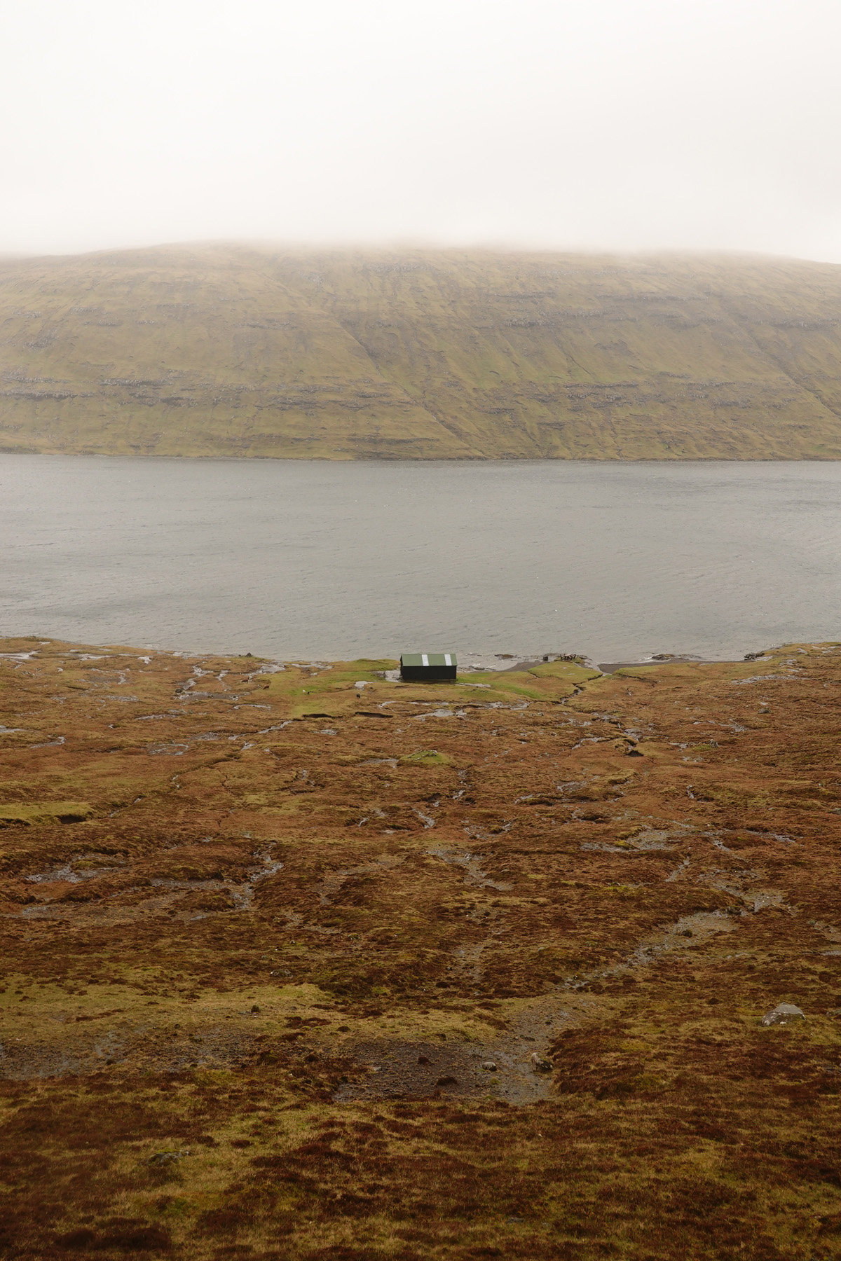 Lac Sørvágsvatn / Leitisvatn sur l’île Vágar des Îles Féroé