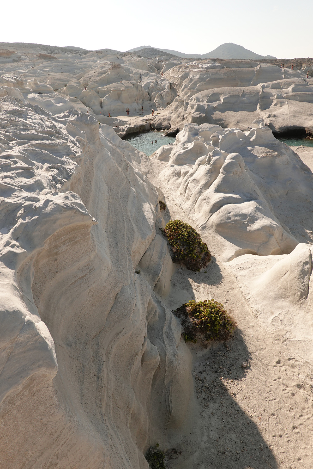 Ma visite de la plage Sarakiniko sur l'île Milos en Grèce