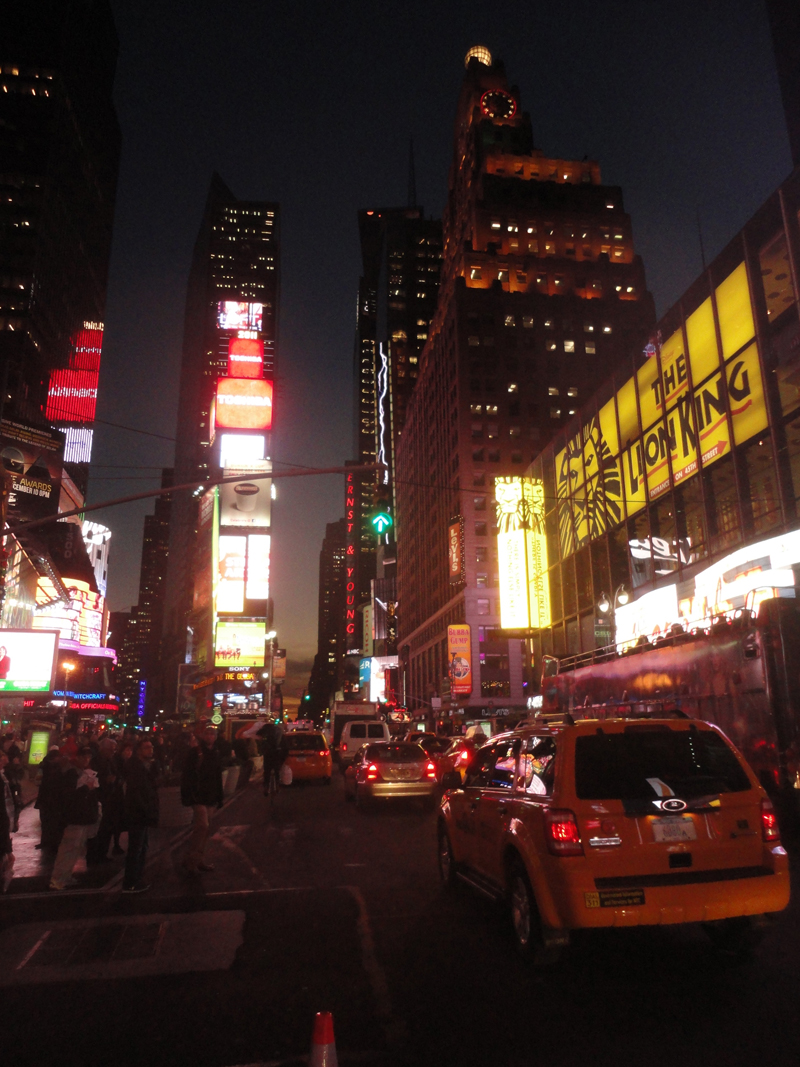 Mon voyage à New York à Times Square