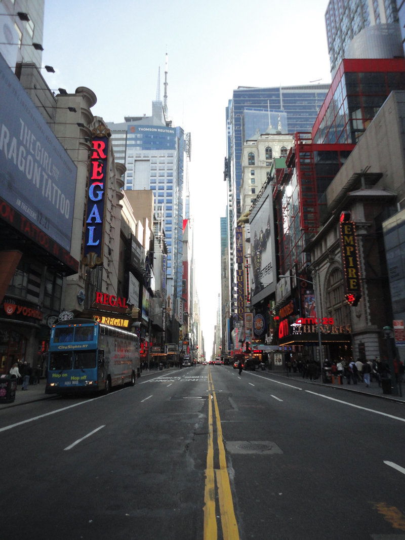 Mon voyage à New York à Times Square