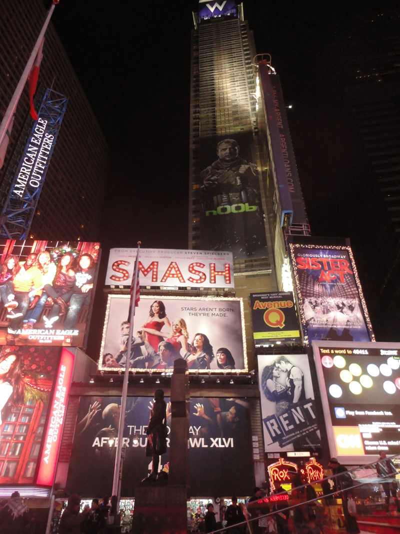 Mon voyage à New York à Times Square