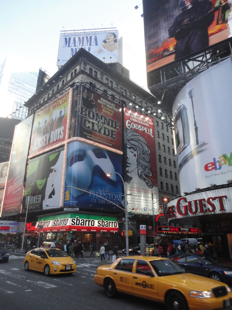 Mon voyage à New York à Times Square