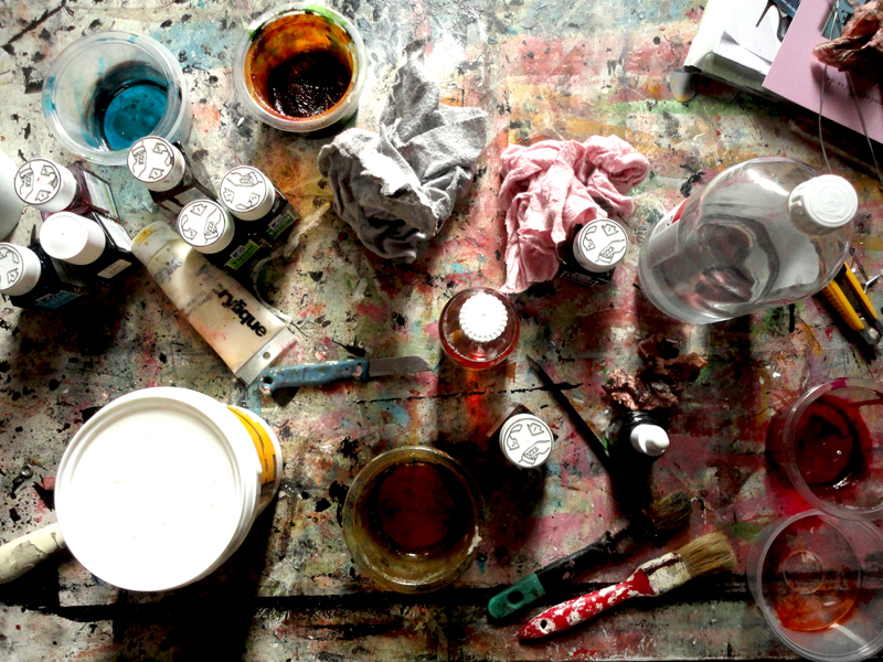 Mon atelier en ce moment
