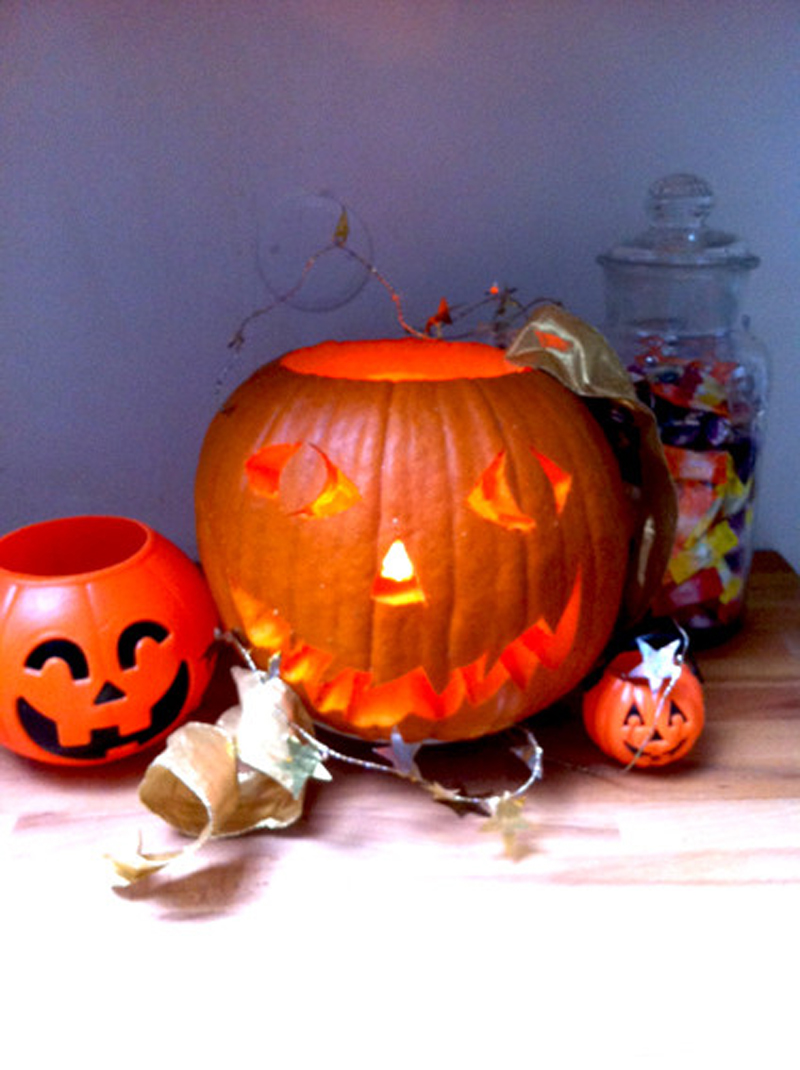 Décoration et soirée d'Halloween de mon atelier