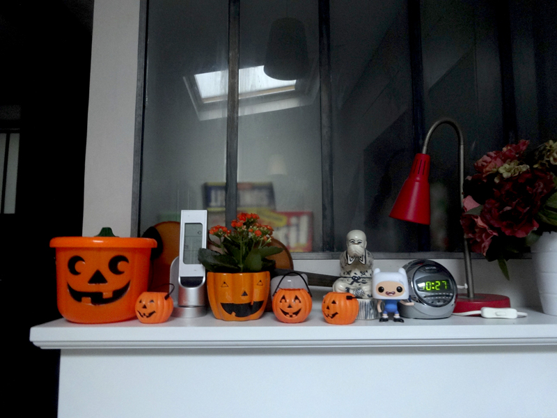 Décoration d'Halloween dans mon atelier