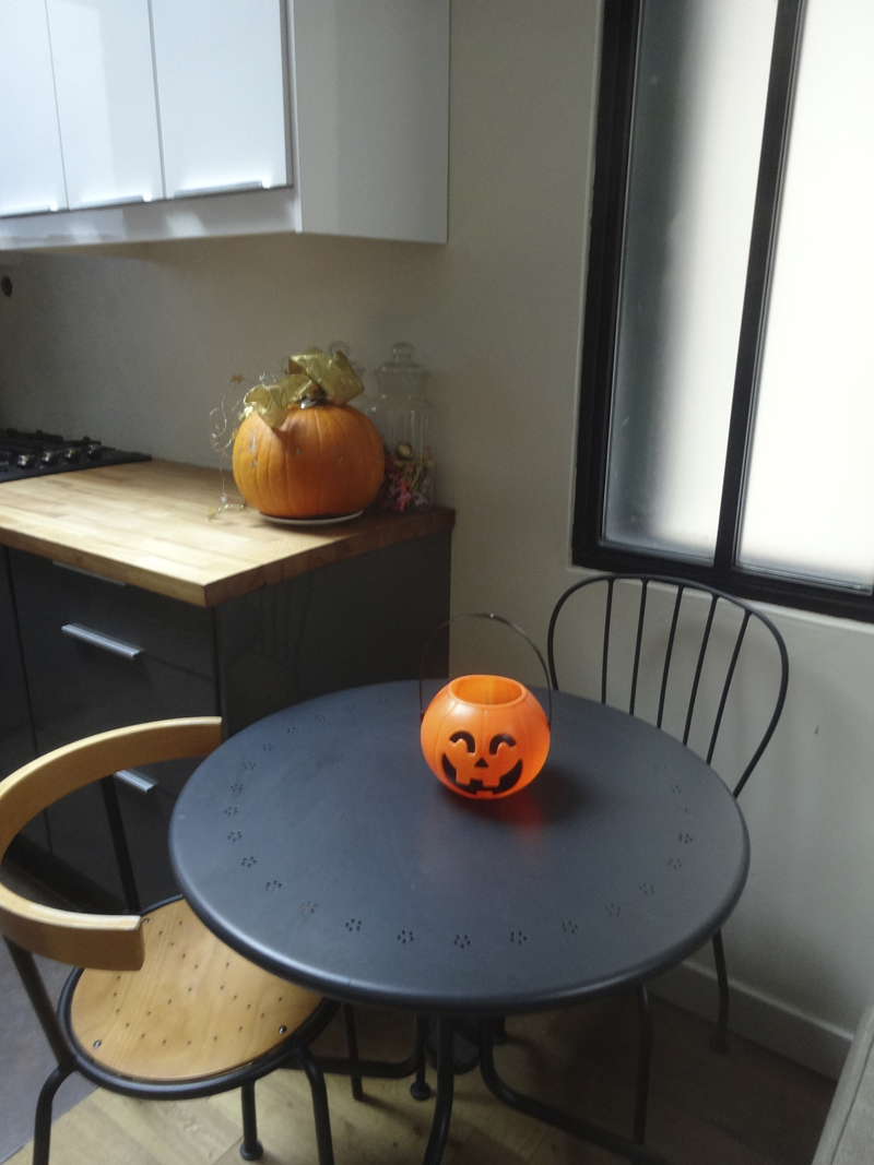 Décoration d'Halloween dans mon atelier