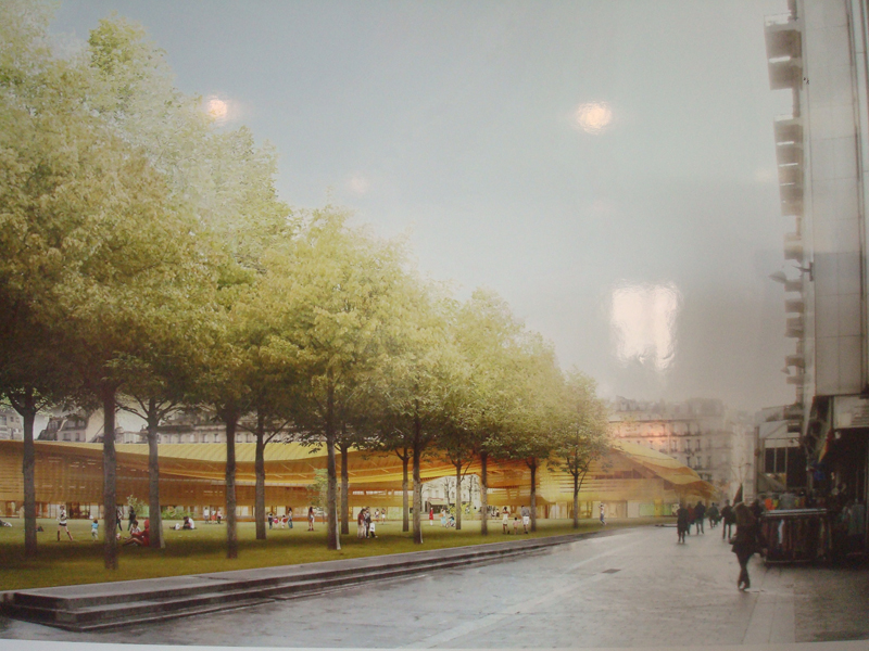 La maquette des travaux du Forum des Halles