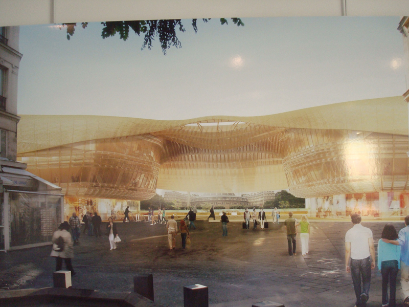 La maquette des travaux du Forum des Halles