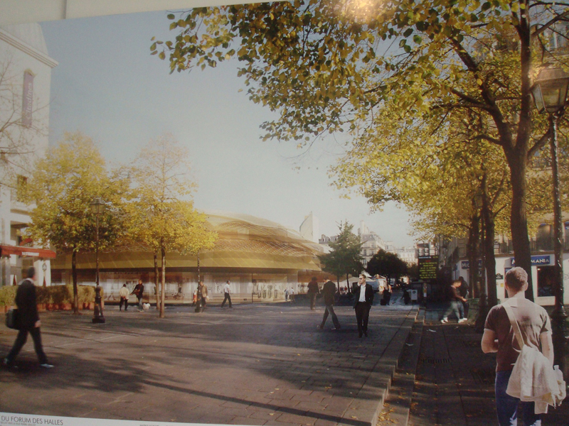 La maquette des travaux du Forum des Halles