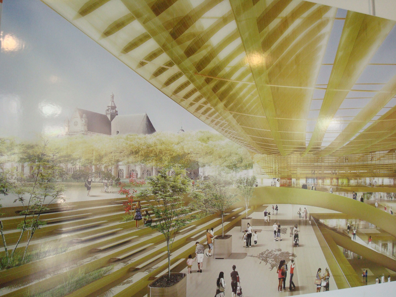 La maquette des travaux du Forum des Halles