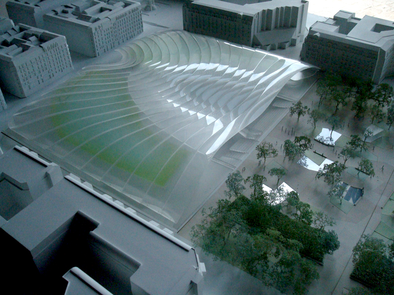 La maquette des travaux du Forum des Halles