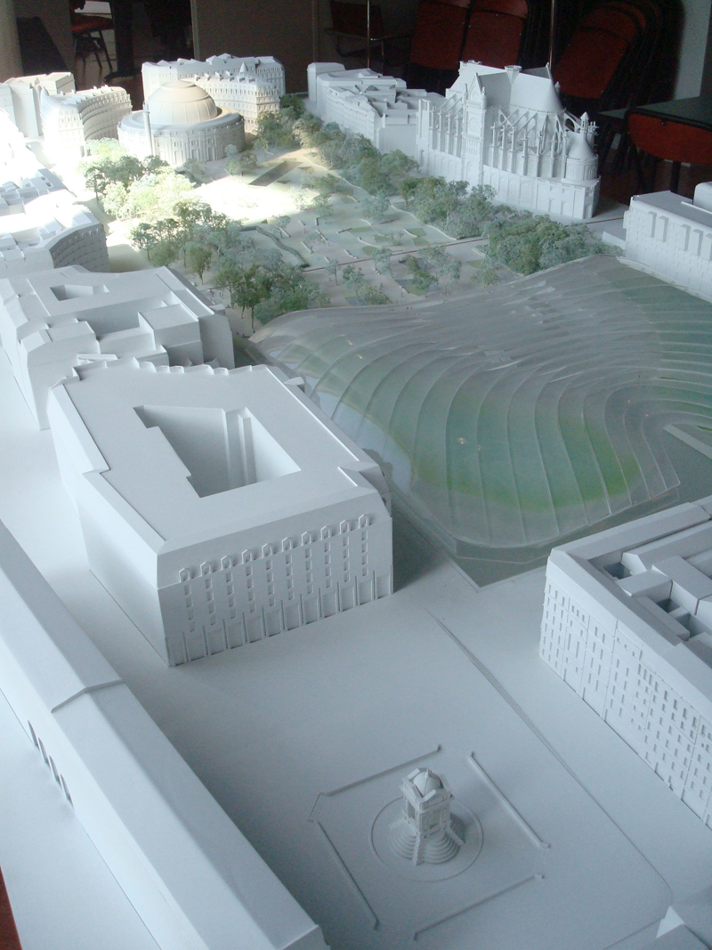 La maquette des travaux du Forum des Halles