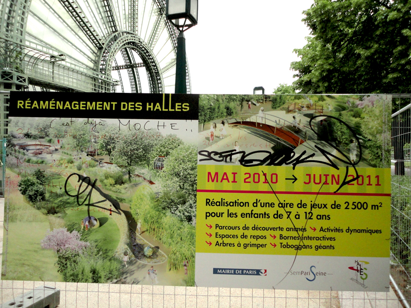 Debut du chantier du Forum des Halles