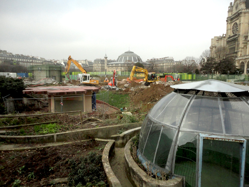 Démolition du Foruml des Halles