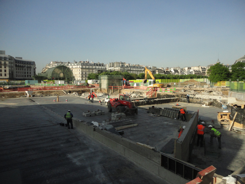 Démolition du Forum des Halles