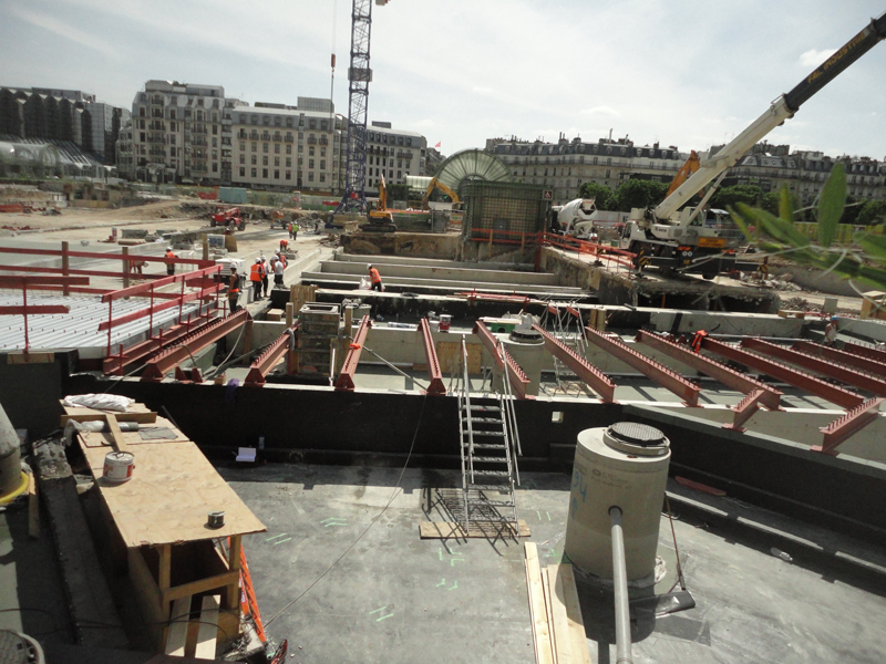 Travaux aux Forum des Halles