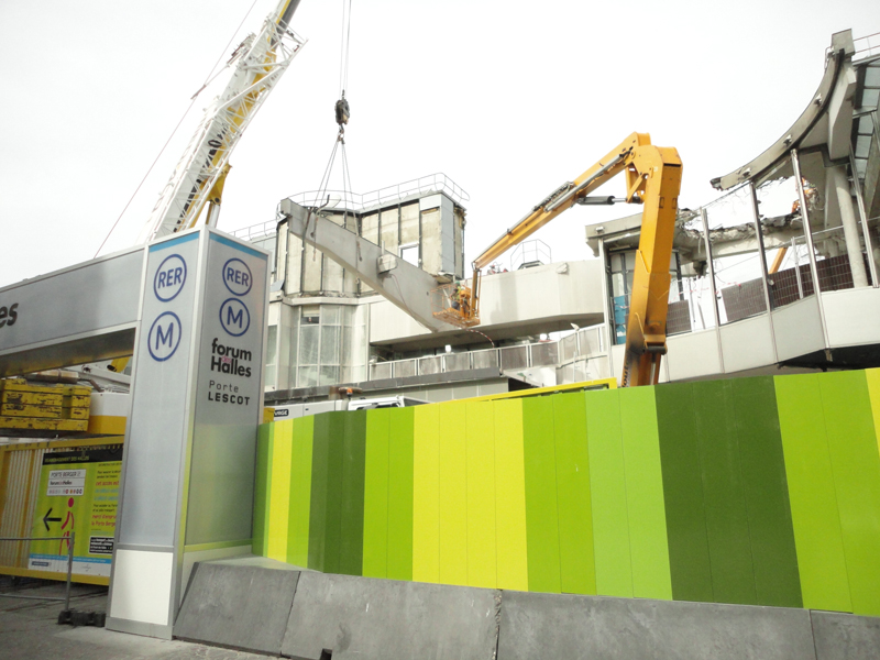 Le chantier du Forum des Halles