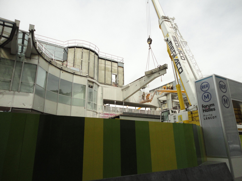 Le chantier du Forum des Halles