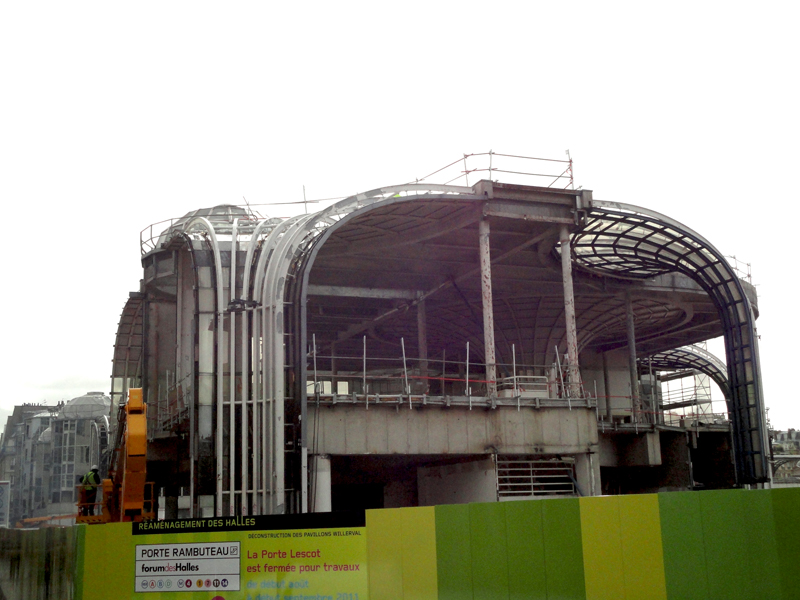 Démolition du Forum des Halles