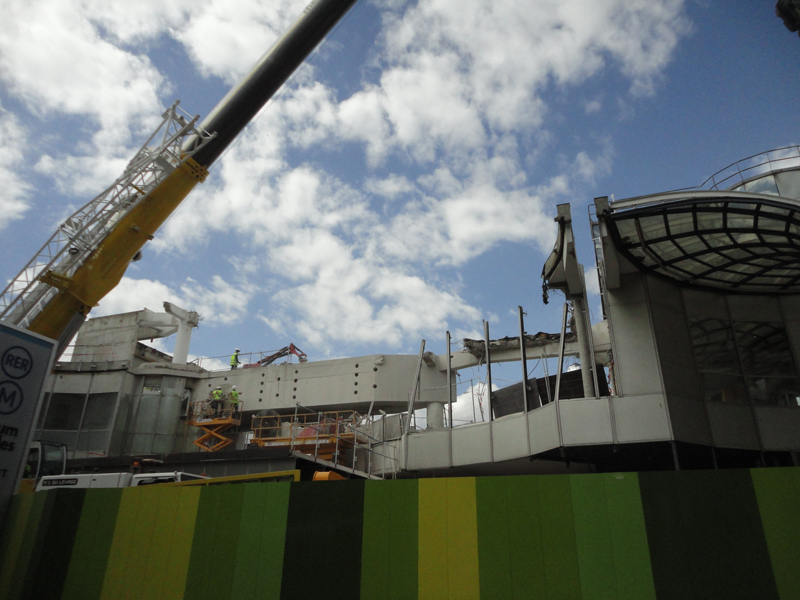 Démolition du Forum des Halles