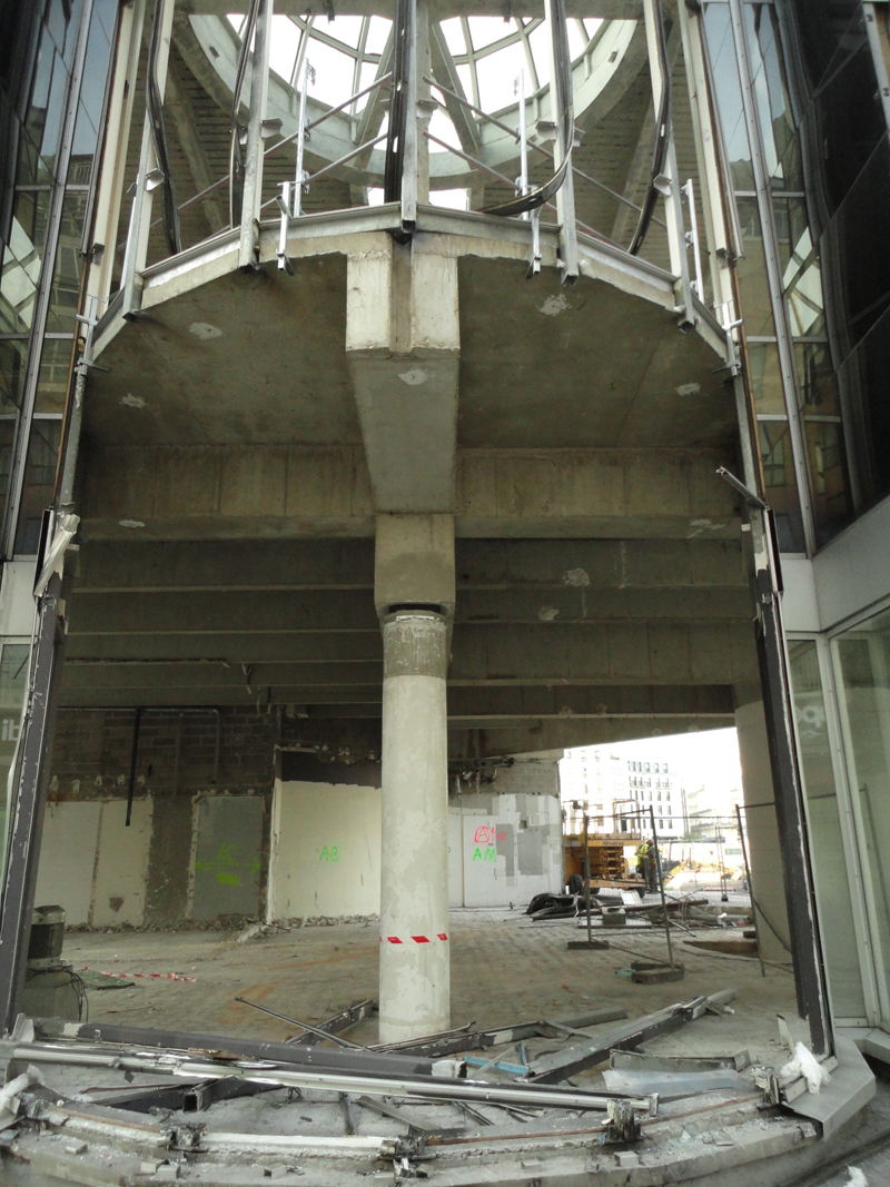 Démolition du Forum des Halles