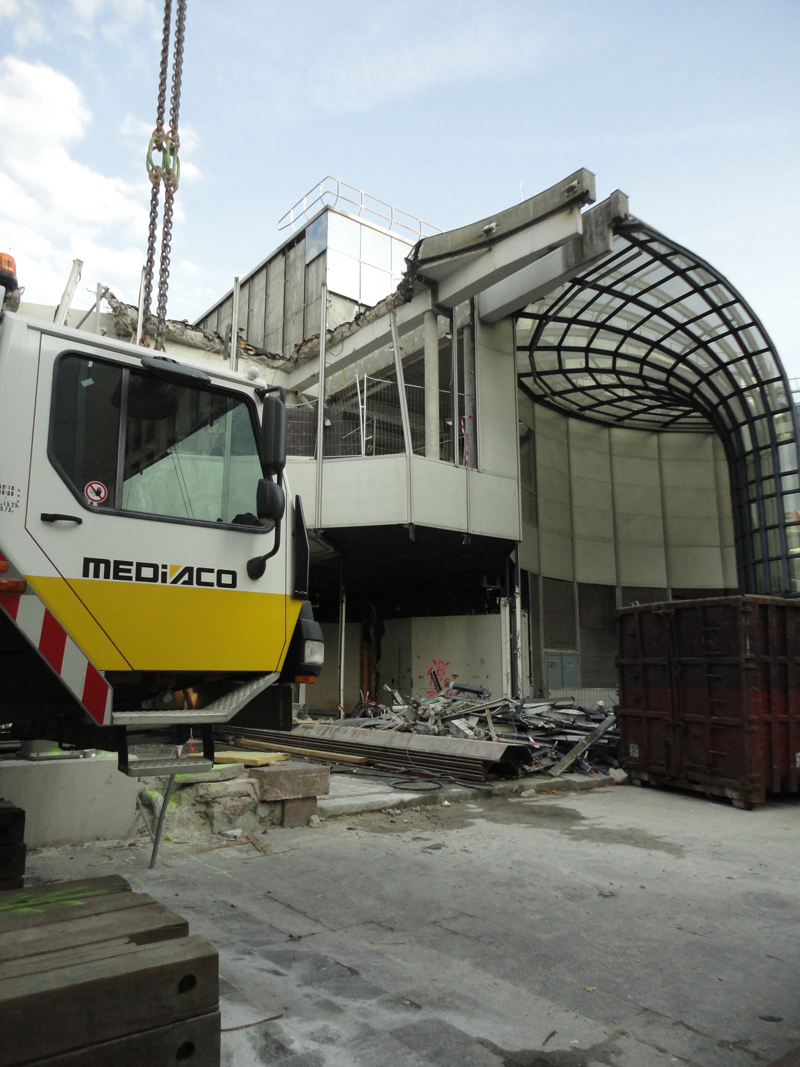 Démolition du Forum des Halles