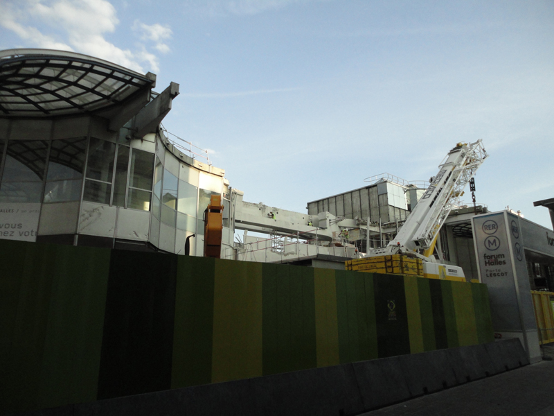 Démolition du Forum des Halles