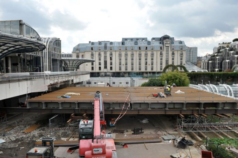 Photo officielle démolition des Halles