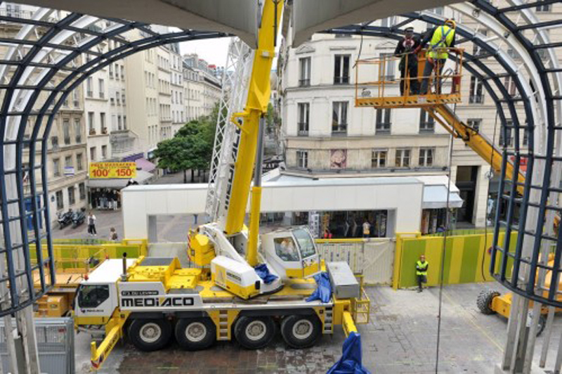 Photo officielle démolition des Halles