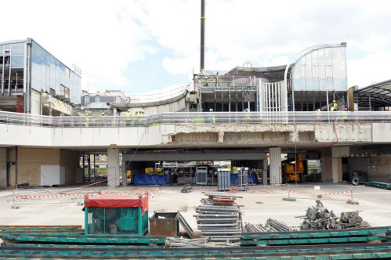 Photo officielle démolition des Halles